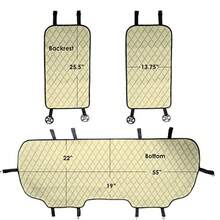 FH Group Neosupreme - Cojines de Asiento de Coche para automóvil Ajuste Universal cojín de Asiento Trasero de Coche Cojines de Asiento de Coche con Respaldo de Silicona Antideslizante para SUV - beige - Ver 7