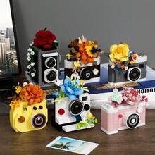 Bộ mô hình lắp ráp máy ảnh mô phỏng, đơn giản và dễ lắp ráp, thích hợp làm quà tặng ngày lễ, sinh nhật, Giáng sinh, Halloween, Lễ Tạ ơn và Năm mới 7438 - Nhiều màu - Xem 4