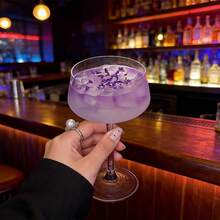1个/2个装紫罗兰色鸡尾酒杯，水晶高脚杯，创意高端美学马提尼杯，鸡尾酒/葡萄酒杯 - 查看 5