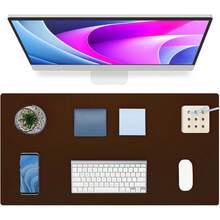 Large Size PU Leather Desk Pad, Office Desk Mat, Anti-Slip Mouse Pad, Waterproof Writing Board, Suitable For Office And Home - A - View 75