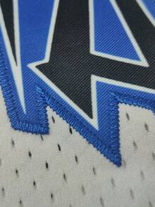 KTYSDE 男士5号复古篮球球衣，明尼苏达字母刺绣宽松V领无袖上衣，适合篮球训练、比赛、运动、跑步、健身、街头时尚，男女通用 - 白色 - 查看 4