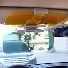 Dual-Purpose Day & Night Car Sun Visor - Blocks UV Rays, With Adjustable Clip & Suction Cup, Made Of Durable ABS Material, Fits All Vehicles, Reduces Glare From Headlights And High Beams, Installation Required - one-size - View 5