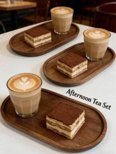 1个/2个长方形木质餐具托盘，椭圆形木质储物托盘。可用于盛放零食、坚果、奶酪、茶、饮料、寿司、牛排、披萨、甜点、蛋糕和面包。也可作为早餐托盘、咖啡托盘、茶托盘使用。方便携带，适用于家庭、酒店、餐厅、婚礼、厨房、斋月、情人节、家居厨房装饰、乔迁礼物等场合。