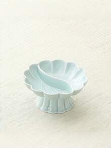 Chinese Style Ceramic High Foot Fruit Plate, Divided Dish, Tea & Snack Plate, Retro Luxury Dessert Tray, Home Use Platter - Multicolor - View 8