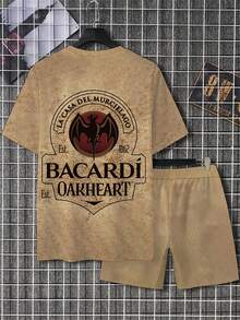 Bộ áo thun nam in 3D họa tiết dơi, chất liệu co giãn nhẹ, cổ tròn, tay ngắn, thích hợp mặc ngoài trời mùa hè, quà tặng Ngày của Cha và Halloween năm 2026. - Nhiều màu - Xem 7