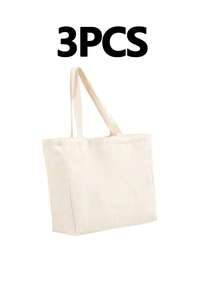 3 Stücke/Set Große Kapazität Aufbewahrungstasche, Shopper, Segeltuch Handtasche, Studentenrucksack, Campus Rucksack, Laptoptasche, Umhängetasche, Reisetasche, Sporttasche, Collegetrucksack, Schule, Geschäft, Outdoor, Wandern, Camping, Lässig Rucksack mit wasserdichten einfachen Taschen, geeignet für Absolventen, Teenager, Erstis, Sophomores, Junioren und Senioren - Verschiedenfarbig - Übersicht 14
