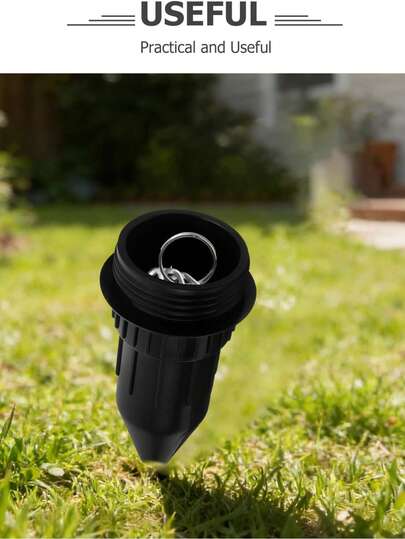 1pc Key Hider - Outdoor Hidden Key Holder, Decorative Garden Statue, Secret Hiding Spot, Discreet Solution Key Holder For Garden, Yard