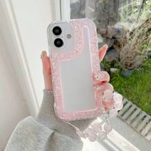 新款闪亮水钻手机壳 + 兼容苹果 11/12/13/14/15 Pro Max、三星 Galaxy S22/23/24+、A04/A05/A14/A15/A24/A25/A34/A54S - 粉色 - 查看 3