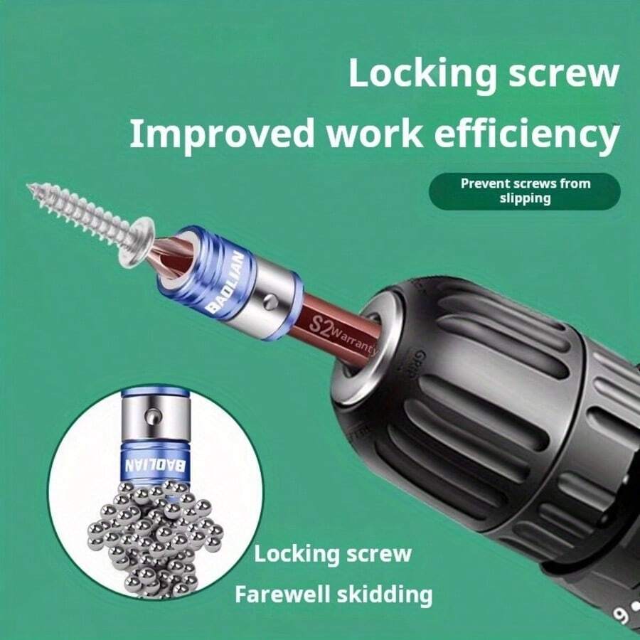 1pc Upgraded Universal Strong Magnetic Nut Ring, Magnetic Nut Ring Suitable For Removing Hex Screwdriver/Power Drill Bits - Strong Magnetic Solenoid - View 1