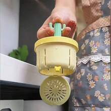 1 pieza - Amarillo / 1 pieza - Verde: Colador de fregadero con forma de cactus, evita el atascamiento de tuberías, drenaje rápido, creativo y práctico, adecuado para la mayoría de los fregaderos de cocina - Ver 10