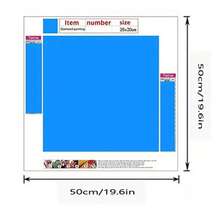 1件鑽石畫套裝，圓形鑽石珠DIY全鑽藝術手工，適合居家牆面裝飾禮物 - 彩色 - 查看 3