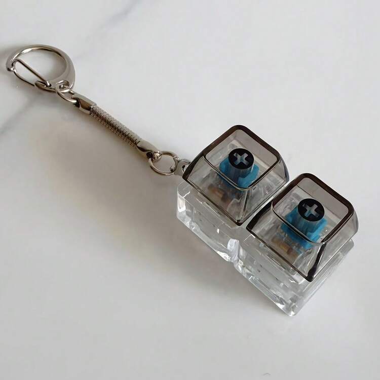 1 móc khóa giảm căng thẳng, móc khóa bàn phím thời trang - Phụ kiện để bàn độc đáo, công cụ giảm căng thẳng, được làm từ PVC/Acrylic/Kim loại, trang trí bằng hạt và ngọc trai giả, khóa càng cua, thích hợp cho túi xách và ba lô. - Nhiều màu - Xem 5