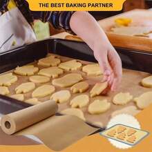 1 Roll 5/10/20M Thick Baking Paper - Suitable For Baking, Cooking, Grilling, Air Fryer And Steaming - Non-Stick Silicone Coated - Kitchen Accessories And Household Supplies, Back To School, Dessert Baking Supplies, Cakes And Kitchen Needs, Basic Baking Essentials, Best Gift For Family And Friends - View 3
