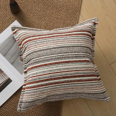 1 Piece Of Dyed American-Style Three-Dimensional Line Light Luxury Headrest Cover, French-Style Living Room And Bedroom Sofa Backrest And Pillow Pillowcase Without Pillow Core