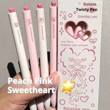 4支/套 中性笔，速干记号笔，0.5mm黑色墨水，适合学生练习、考试、批改作业、办公使用，返校文具用品 - 扭扭筆 - 查看 6