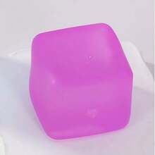 Gran cubo de hielo de azúcar de malta, juguete antiestrés suave y apretable de TPR, adecuado para adolescentes, estudiantes, trabajadores de oficina, regalo de cumpleaños/festividad - Multicolor - Ver 10