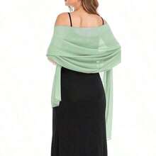 Chiffon Shawls Scarves Wraps Bridal Wedding Party Evening Dress And Special Occasion Dresses - 綠色 - 查看 8