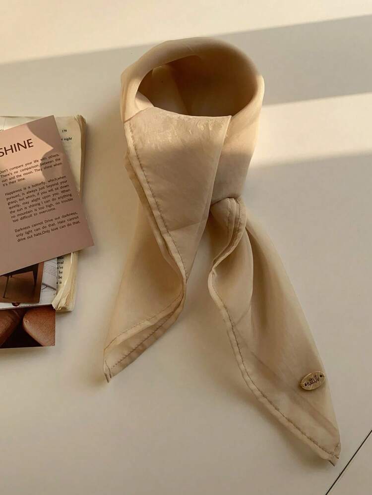 1 chiếc khăn lụa organza màu trơn, nhẹ, mềm mại, thoáng khí và thân thiện với da, khăn vuông trang trí, khăn trùm đầu đa năng, khăn lụa đơn màu, khăn quàng cổ, quà tặng Ngày của Mẹ - Nhiều màu - Xem 13