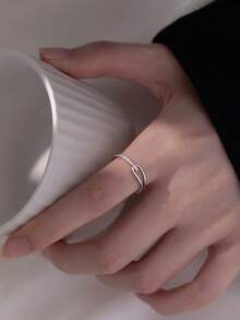 1枚鲁伯特之泪可调节戒指，时尚优雅的独特设计，适合日常佩戴、派对和聚会。 - 銀色 - 查看 7