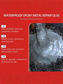 Keo epoxy chống thấm nước dùng để sửa chữa kim loại, keo AB chống thấm nước dùng trong gia đình, dùng để bịt kín kim loại và thép không gỉ. - A - Xem 8