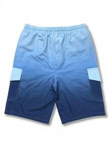 Men's Summer Casual Fashionable Shorts, Outdoor Utility Shorts Sports - Blue - View 3