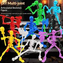 Creative DIY 3D Skeleton Model Assembly Toy - Multi-Joint Movable Skeleton Doll - Figurine Decoration Gag Toy - Halloween Gift - Multicolor - View 4