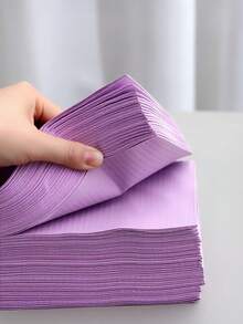 50 tấm lót bàn làm móng và làm đẹp dùng một lần, chống thấm nước và chống bụi, miếng lau và đánh bóng móng hai mặt, dụng cụ làm móng, tấm lót giường massage bằng vải không dệt dùng một lần, giấy vệ sinh chống thấm nước và chống dầu. - Giấy vẽ móng tay chống thấm nước và dầu mỡ dùng một lần mới - Xem 3