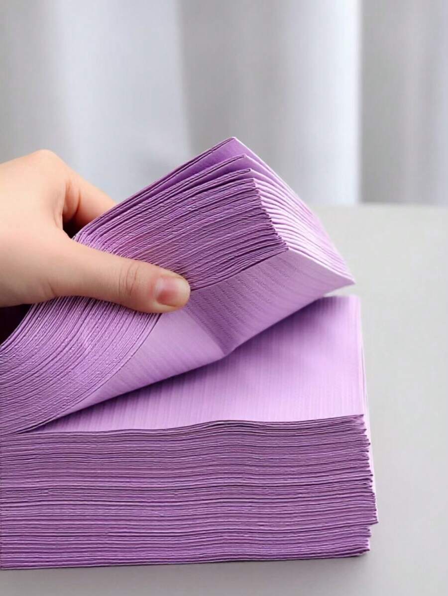 50片装全新一次性美甲美容桌垫,防水防尘双面卸甲抛光垫,美甲工具,一次性无纺布按摩床垫,防水防油浴室纸 - 新款美甲美容拋棄式防水防油紙 - 查看 1