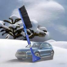 二合一汽车雪刷和冰铲，配备符合人体工程学的泡沫手柄和可拆卸冰铲，经久耐用的冬季除雪工具，防滑手柄，适用于汽车、车道，多功能雪刷、刮冰铲三合一，新旧款随机发货。 - A - 查看 14