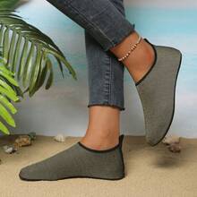 男女通用沙滩凉鞋，适合海边、徒步旅行、冲浪和游泳 - 鏽棕色 - 查看 4