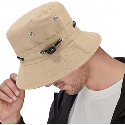Tree Nest Sombrero de Sol para Hombre y Mujer,Sombrero de Sol de Playa de Viaje de Verano,Sombrero de Pescador de Color Sólido,Sombrero Unisex Plegable,Protector Gorro Pescador Anti-UV UPF 50+,44131800