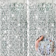 1件套亮丽流苏背景装饰，S形金属蝴蝶结，丝带！流苏——派对、家居和节日装饰的完美之选 - 流蘇背景 - 查看 1