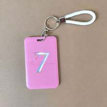 Acrylic ID Card Holder, Plastic Pull-Tab Card Case, Student Card, Bus Card, Meal Card, Collectible Toy, Small Gift, Backpack Pendant - Multicolor - View 5