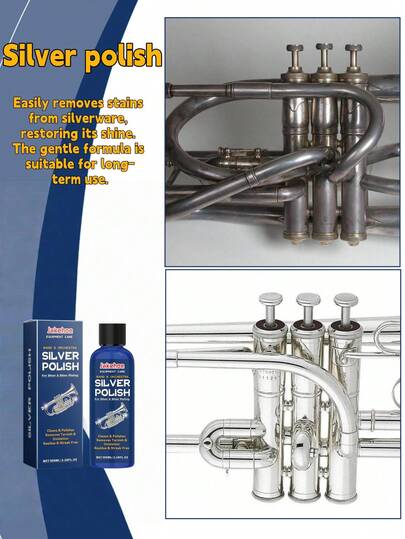 Silver Jewelry Polishing Cleaner, Daily Maintenance And Renewal Cleaning Agent For Silver Utensils And Accessories