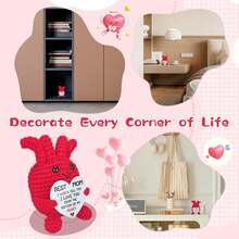 1件手工钩织爱心妈妈感谢礼物 – 贴心的复活节篮子填充物，送给继母、教母、妈妈，来自儿子或女儿的礼物，母亲节特别创意…… - 彩色 - 查看 7