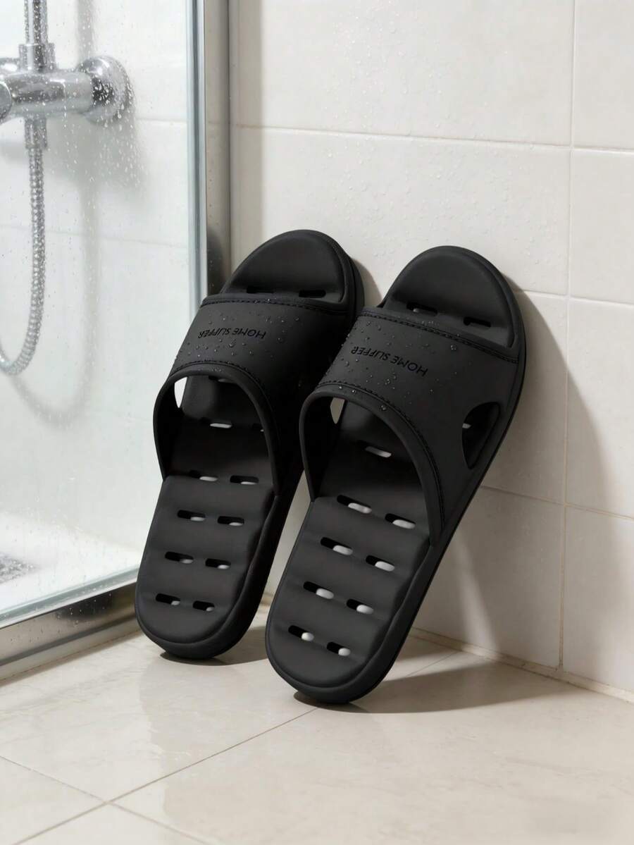 Dép đi trong nhà tắm EVA rỗng ruột, nhanh khô, chống trơn trượt, dép tắm tại nhà, thiết kế unisex cho cả nam và nữ.