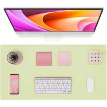 Large Size PU Leather Desk Pad, Office Desk Mat, Anti-Slip Mouse Pad, Waterproof Writing Board, Suitable For Office And Home - A - View 99