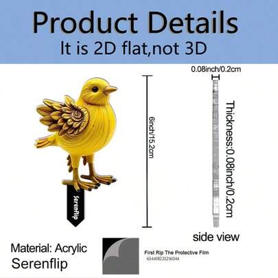 跨境艺术风格花园插牌，亚克力材质，户外花园庭院草坪装饰，适用于办公室、客厅、卧室、露台、厨房、阳台、商店入口、咖啡厅、舞厅、酒吧、瑜伽馆等场所，现代家居装饰，乔迁新居礼物，节日、生日、万圣节、圣诞节礼物佳选。