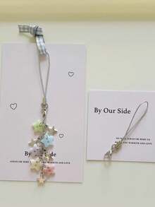 1条许愿星串珠挂绳，CCD手工串珠绳，少女风INS手机挂绳，风铃，耳机挂饰 - 彩色 - 查看 8