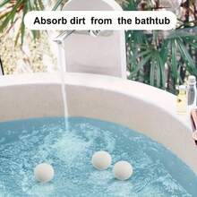 8pcs Pool Cleaning Balls - Quick Water Absorption, Highly Efficient & Reusable Sponge For SPA And Hot Tub Scrubbing, Suitable For Sand Filter System, Textured Surface Design, Essential For Swimming Pool And Spa Maintenance - Multicolor - View 3
