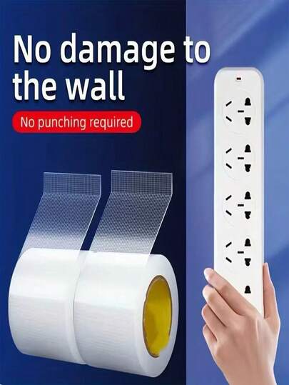 Damage-Free Wall Tape - Strong Adhesive, No Drilling Required, Suitable For Photos, Wall Decor And Framed Art - Great For Acrylic And Fabric Surfaces, Wall Art Arrangement | Tape | Acrylic Adhesive