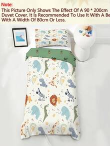 2/3pcs Soft Children's Duvet Cover Set, Bohemian Style Animal Pattern Bedding, Colorful Jungle Print Bedding Set, Suitable For Children's Bedroom All Seasons (Twin/Full/Queen Size) - Multicolor - View 5
