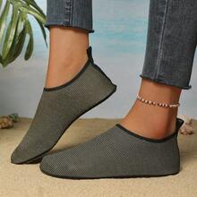 男女通用沙滩凉鞋，适合海边、徒步旅行、冲浪和游泳 - 鏽棕色 - 查看 2