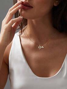 1pc Arabic Name Necklace Gold , Personalized Arabic Calligraphy Necklace, Dainty Arabic Nameplate, Islamic Jewelry, Islamic Gift For Mom - Multicolor - View 9