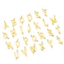 1pc Simple Classic Initial Bow-Knot Pendant Golden Stainless Steel Bead Chain Necklaces For Women - Yellow Gold - View 4