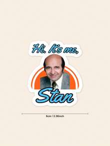 Hi It's Me Stan Sticker, Golden Girls Sticker, Funny Stickers, 90s Stickers, 80s Stickers, Retro TV Show, Nostalgic Stickers, Funny Laptop - Multicolor - View 2