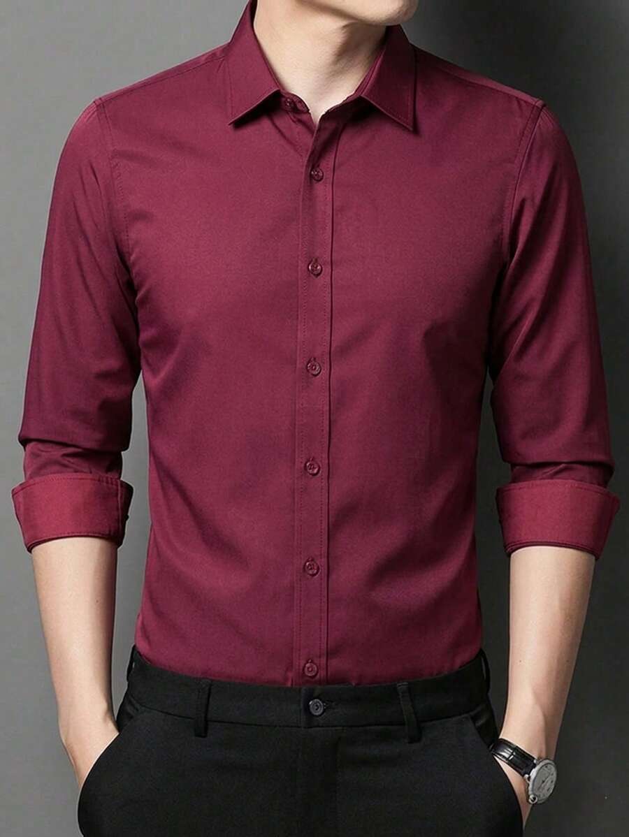 Men Shirts - Burdeos - Ver 1