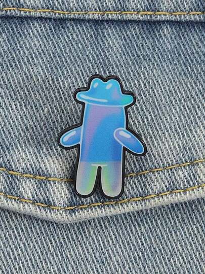 QIHOO Cartoon Bubble Buddy Enamel Pin Classic Anime Character Peripheral Novelty Funny Brooch Lapel Badge Jewelry Gift For Friends