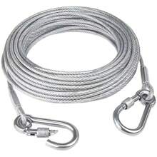 Outdoor Heavy Duty Thickened Stainless Steel Clothesline With Balcony Steel Wire Rope, Drying Hooks, Strong Anti-Rust Extra Long Traction Rope For Garden Patio Deck, Weather Resistant Metal Cable Cord - Multicolor - View 6