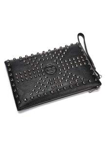 New Fashion Versatile Unisex Rivet Envelope Clutch Bag, Large Capacity Handbag - Multicolor - View 10